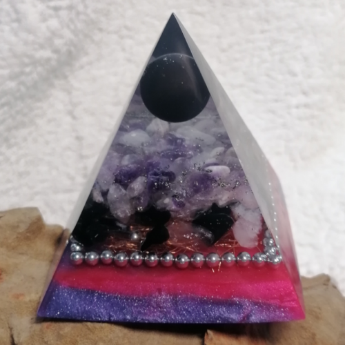 Guardian Of Serenity EMF Orgonite Pyramid